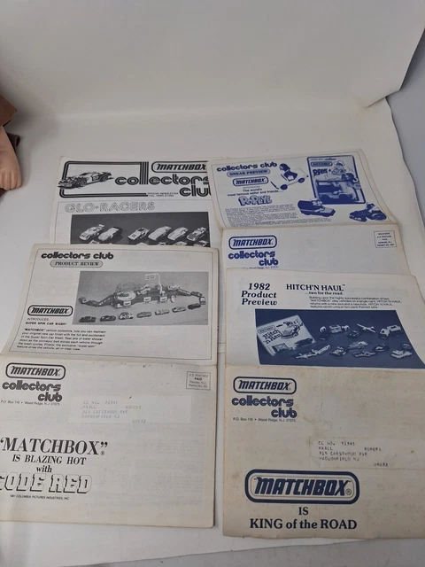 Matchbox Club ORIGINAL 1980'S LOT Of Matchbox Collectors Club Official Quarterly ...