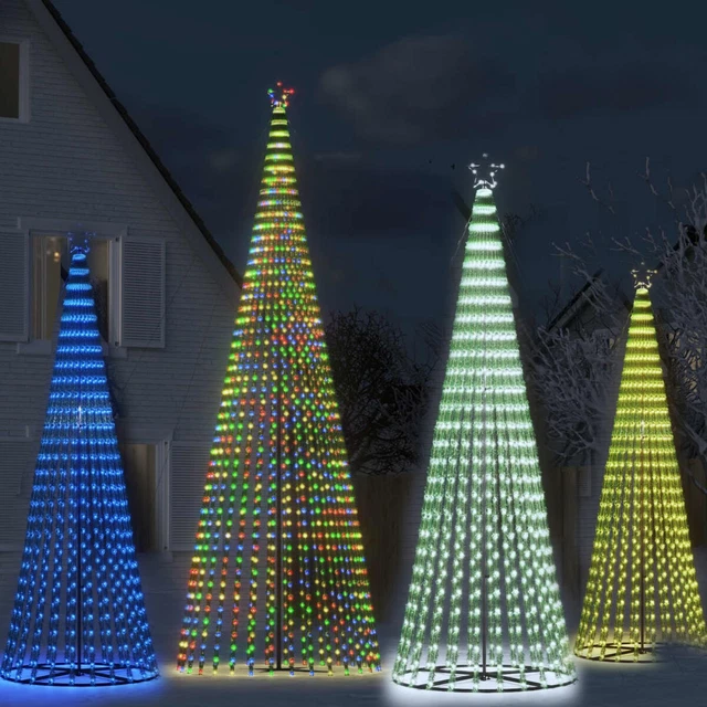 LED Weihnachtsbaum Kegelform 180 Cm – 275 LEDs Warmweiß, 8 Lichteffekte, Für Innen & Außen, IP44