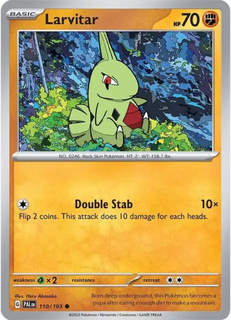 Larvitar (110/193) (Reverse Holo) Paldea Evolved - Pokemon TCG [Near Mint]