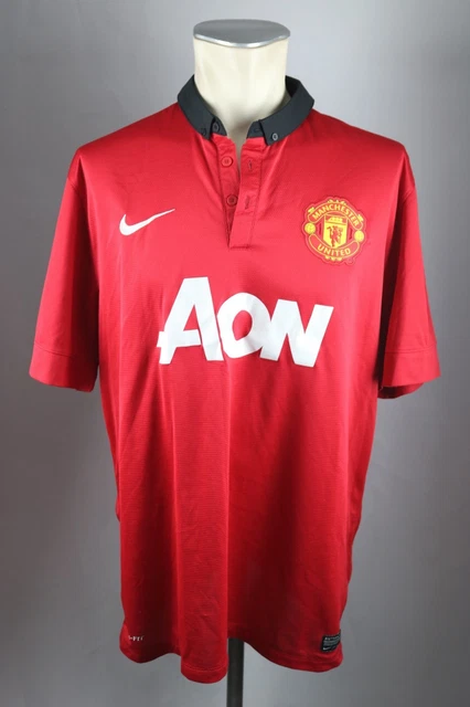 Manchester United Trikot Gr. XL 2013-14 Home Shirt Nike Jersey AON