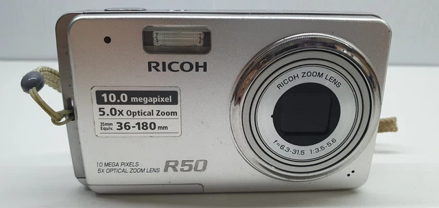 Ricoh Digital Camera R50 10.0MP Tested Working Plus