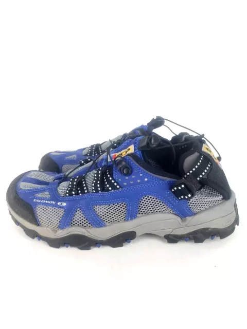 Salomon Tech Amphibian Hiking Shoes Contagrip Men Blue size 8 US