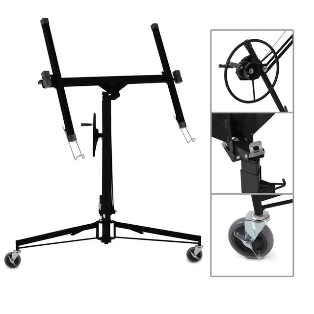 Casters 11FT Drywall Tool Hoist Panel Board Foldable Plasterboard Lift / Lifter