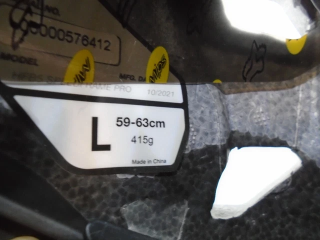 Fox Racing Speedframe Pro MTB Helmet (MIPS) Size Large  BLACK/WHITE ! 9