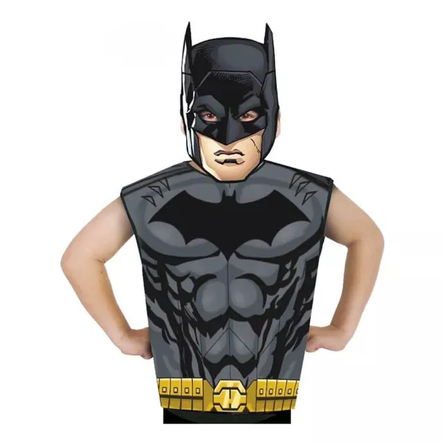 KINDER BATMAN KOSTÜM & MASKE / Dress-Up T-Shirt Jungen Karneval Fasching 3-6 J.