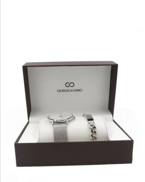 Montre Homme Quartz Giorgio & Dario Neuve - Bracelet Cuir Marron Classique