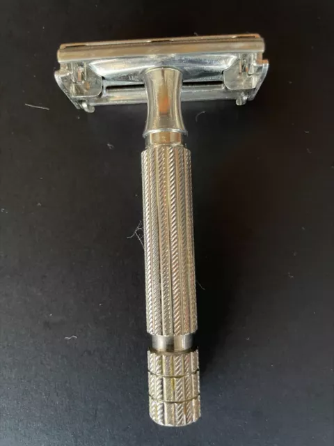 Rasoio British Gillette Rocket HD 500 Safety Razor anni 60 acciaio 