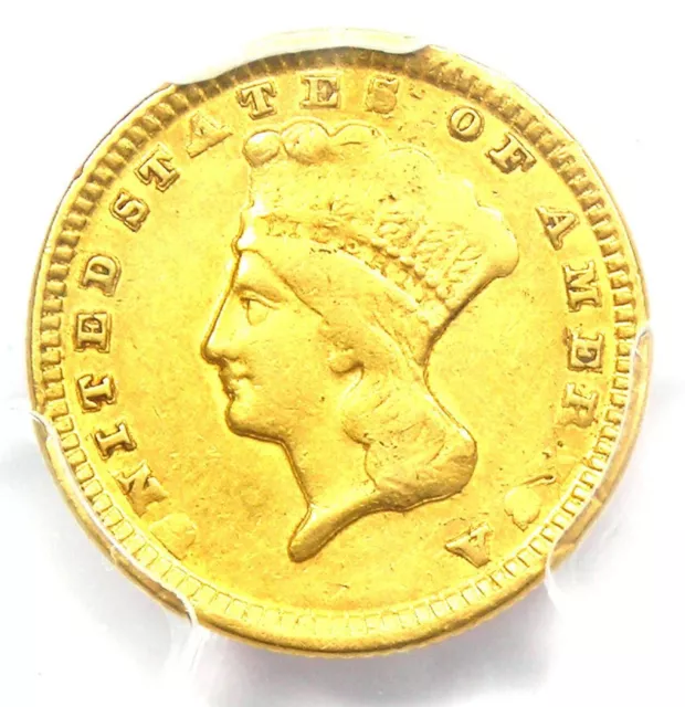 1859-D Indian Gold Dollar G$1 Coin - PCGS XF Details - Rare Dahlonega Coin!