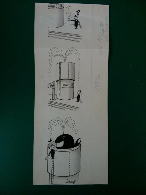 Dessin Original Signé Henri Laffillee - 'Le Crac Des Chevaliers En Syrie' - Encre, Architecture