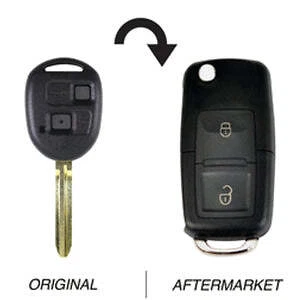 2 Button TOY43 304MHz Flip Key Upgrade 60120 to suit Toyota Prado