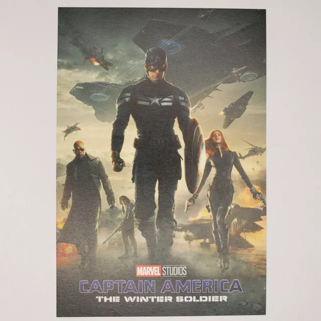 Marvel Captain America The Winter Soldier Postcard MCU Black Widow Nick Fury