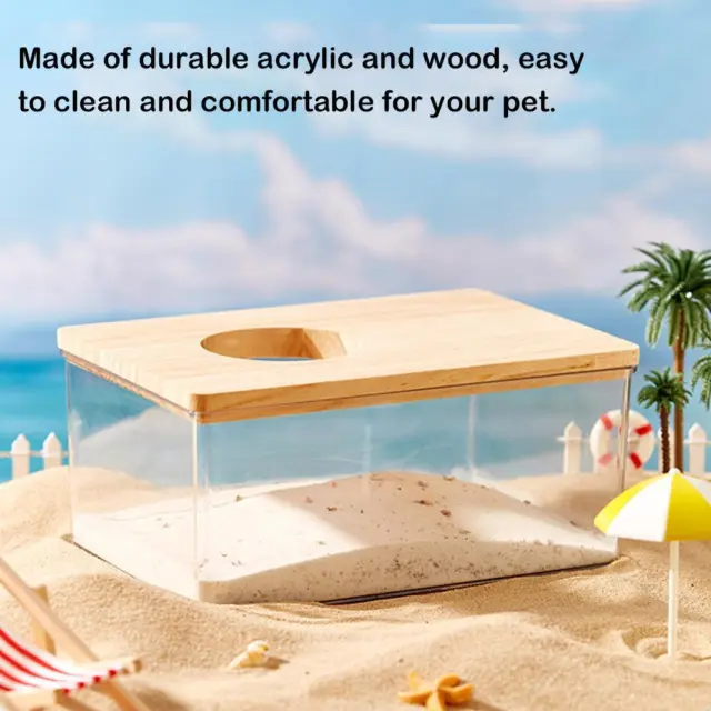 Haustier Hamster Acrylic Transparent Dual Purpose Bathing Urine Sand Basin-