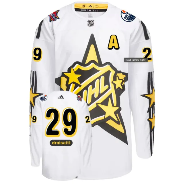 2024 NHL All-Star Game adidas x drew house White Authentic Jersey Leon Draisaitl