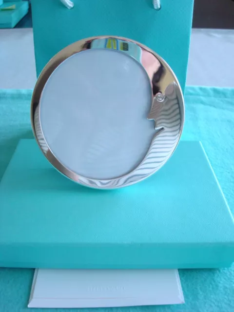 TIFFANY STERLING SILVER ~ NEW~ PICTURE FRAME 'MAN IN THE MOON' ~ box,pouch TIFFANY STERLING SILVER ~ NEW~ PICTURE FRAME 'MAN IN THE MOON' ~ box,pouch