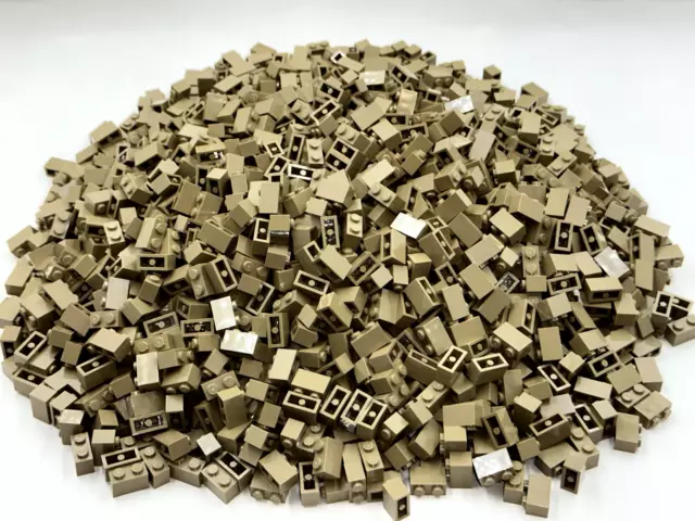 LEGO Pack of 200x New Dark Tan Brick 1 x 2 BULK BRICKS