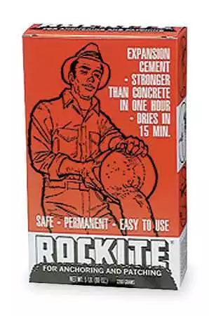 Rockite 10005 Cement, 5 Lb, Box, Gray, 1 Hr Full Cure Time