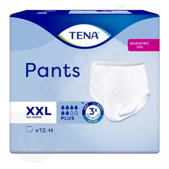 TENA PANTS PLUS TAILLE XXL - Paquet de 12