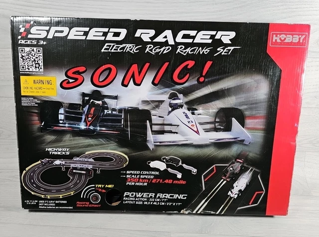 Speed racer electric road racing set sonic shop