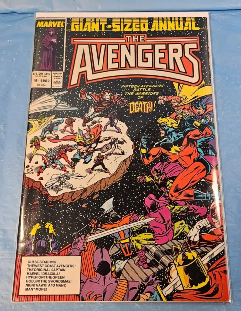 Marvel Comics 1987 The Avengers Giant-Sized Annual #16 Comic Book.