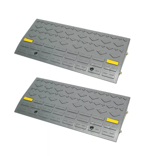 BISupply | Curb Ramps for Driveway Car Ramps Motorcycle Ramp Threshold Ramp 2pk