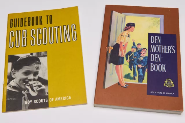 Lot of 2 Scout Books - Den Mother's Den-Book & Guidebook to Cub Scouting - 1967