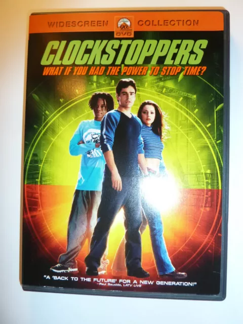 CLOCKSTOPPERS DVD 2002 teen sci-fi movie Nickelodeon Jesse Bradford ...