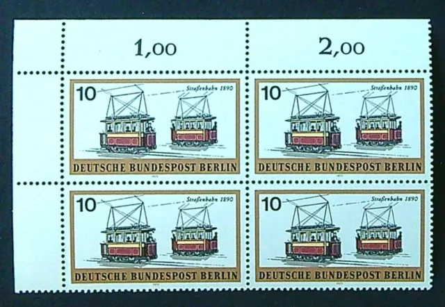 Berlin 1971 MiNr. 380 postfrisch 4er Block / Viererblock mit Eckrand 1