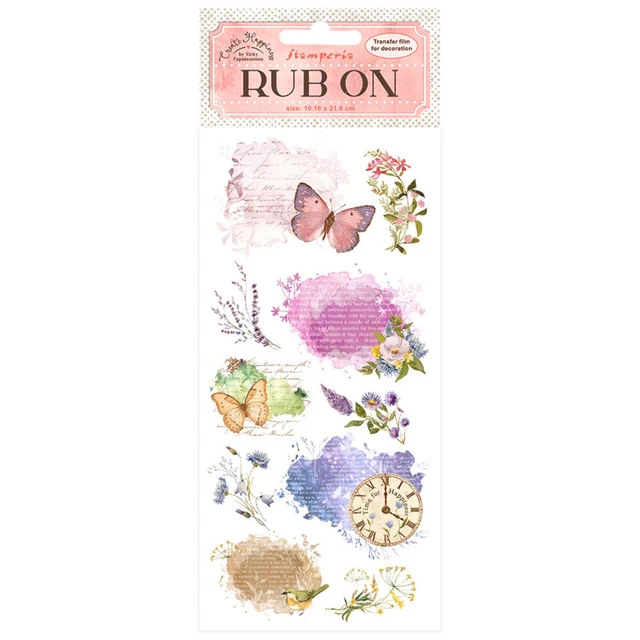 Rub-On "Welcome Home - Manuscript" Transfersticker Stamperia