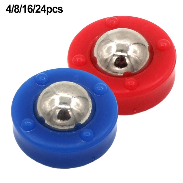 Tabletop Shuffleboard Essentials Roller Balls for Smooth Sliding Blue/Red