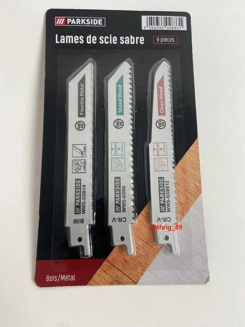 Lot 2 Lame Scie Sabre Multi Matériaux Bois Métal Plastique 10-14 TP