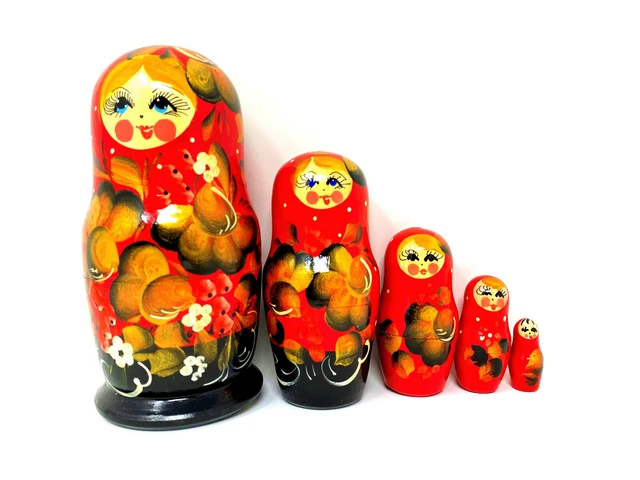 Matroschka Matruschka Babuschka Matrioschka Matrjoschka Russische Puppen set