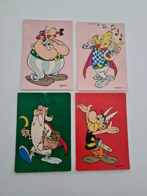 Asterix Obelix Cp Cartes Postales Ancienne Journal Pilote Uderzo Figurine