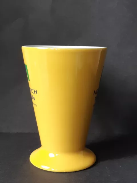 Tazza da tè vintage NORWICH UNION stile Art Déco GIALLO AVIVA anni '90 3