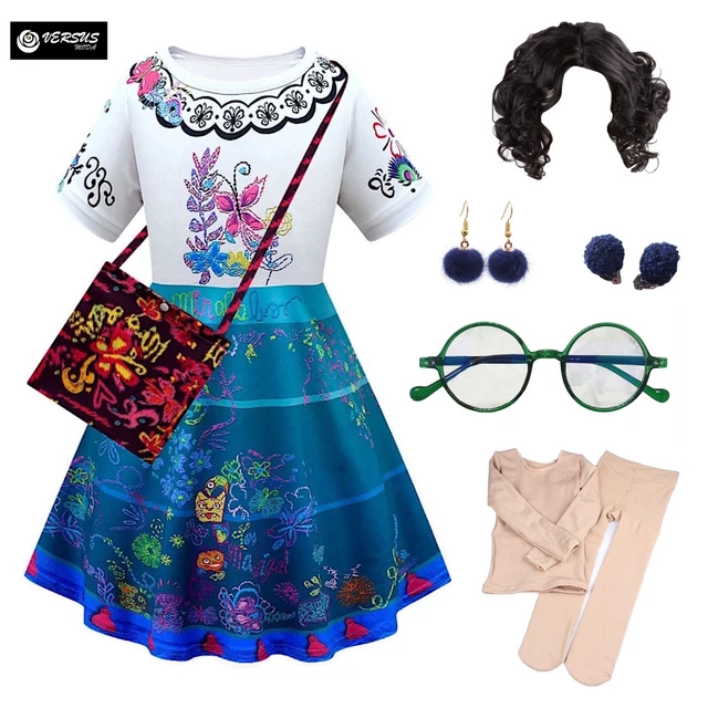 Mirabel Costume Carnevale Encanto Maschera Bambina Vestito Cosplay Dress ENCAN05