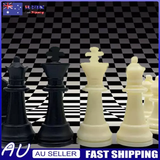 32Pcs Complete Chessmen Resin Chess Game Pieces for International Competition