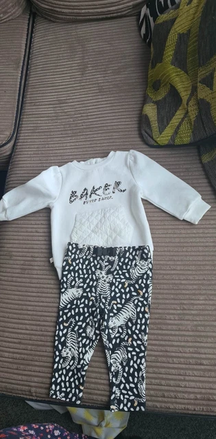 Set/abito top leggings bambina Ted Baker - 6-9 mesi nuovi con etichette