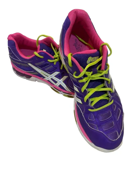 Asics Gel-Volleycross Revolution Shoes Womens 9.5 Purple B356Y Lace Up Low Top