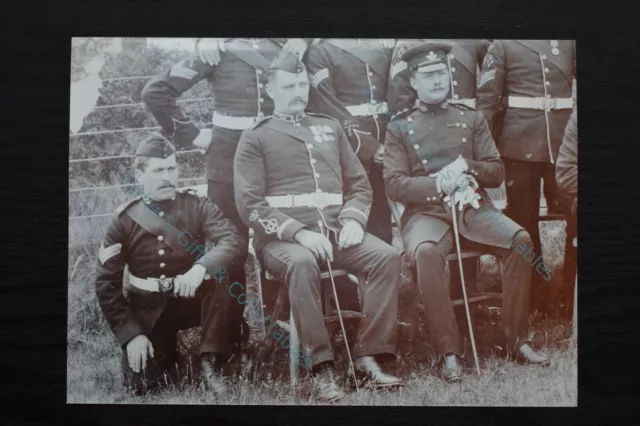 Military Photo King's Shropshire Light Infantry Sergeants & Officers