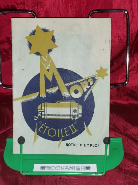 Aspirateur MORS ETOILE II Brochure Mode d'emploi et Conseils Pratiques 1945/1950
