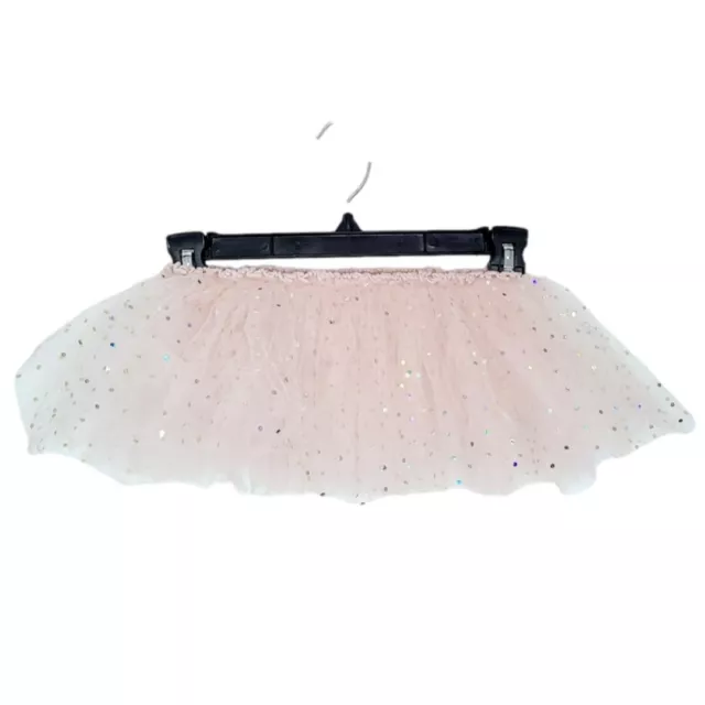 Danskin Freestyle Pink Sequin Tutu Dance Ballet Skirt Sz M/L 7-12