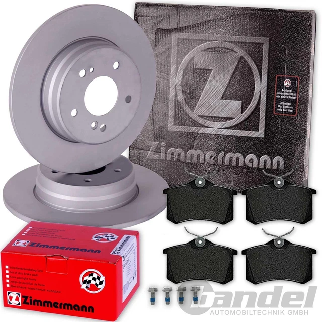 ZIMMERMANN BREMSSCHEIBEN 253MM+BELÄGE HINTEN für VW GOLF 5 6 A3 8P LEON OCTAVIA EUR 69,90