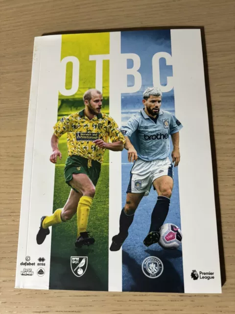 norwich city football programme Vs Manchester City 14/09/19