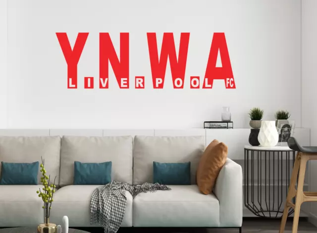 Liverpool FC YNWA wall Decal Vinyl Sticker Wall Words