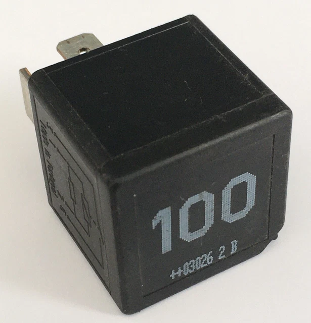 AUDI VW ECU & Fuel Pump 4Pin Black Relay (No 100) 7M0951253A