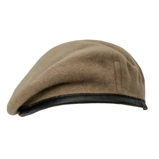 100% Wool BRITISH BERET - All Sizes SAS KHAKI High Quality Military Army Cap New