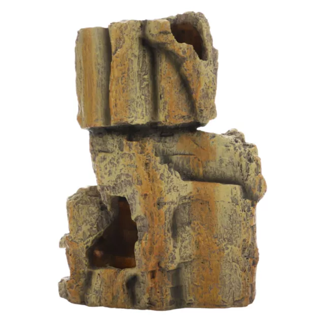 Hobby Fossil Rock 3,19x10x17cm-Dekoration Einrichtung Terrarium Aquarium Felsen 3