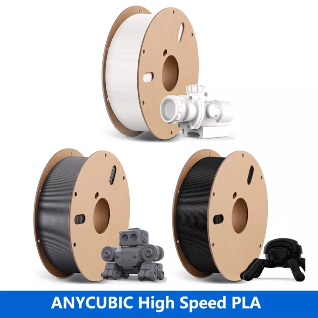 ANYCUBIC 5KG/10KG/20KG High Speed PLA PETG PLA+ 3D Drucker Filament 1.75mm Glatt 3