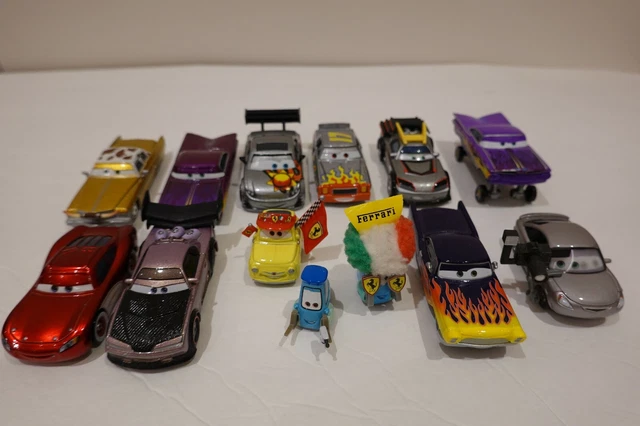 DISNEY PIXAR CARS McQueen Racer Rare Characters Toy Car Model 1:55 Kids ...