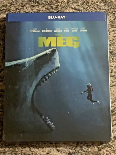 The Meg (Blu-ray, Steelbook, 2018 Horror, Spanish Packaging) NEW / SEALED *READ*