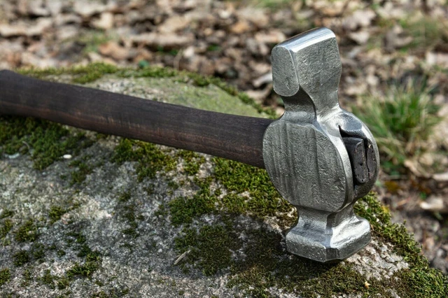 Marteau à panne croisée de forgeron 3,5 lb Outils de forgeage Marteau fait...